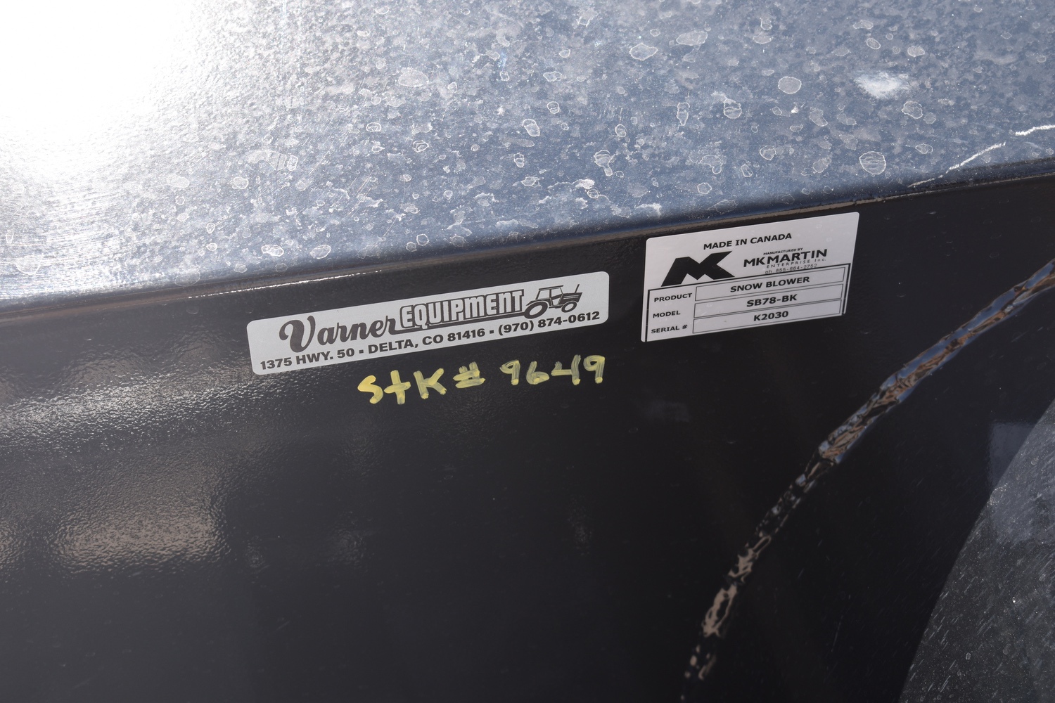 New 2024 MK Martin MKSB78S Snowblower Outdoor Power for sale at Varner Equipment in Delta CO - Photo 6