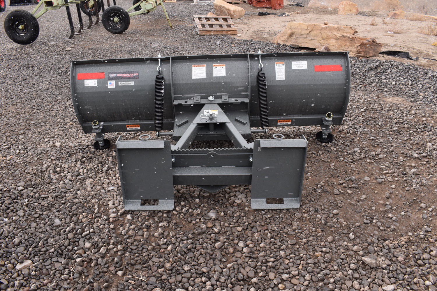 New 2023 Worksaver SBS-2790A Skid Steer Snow Blade – 7½ ft Implements for sale at Varner Equipment in Delta CO - Photo 2